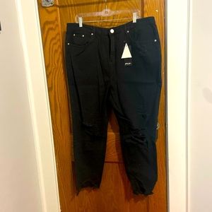 Womens Plus Size Distressed Jeans